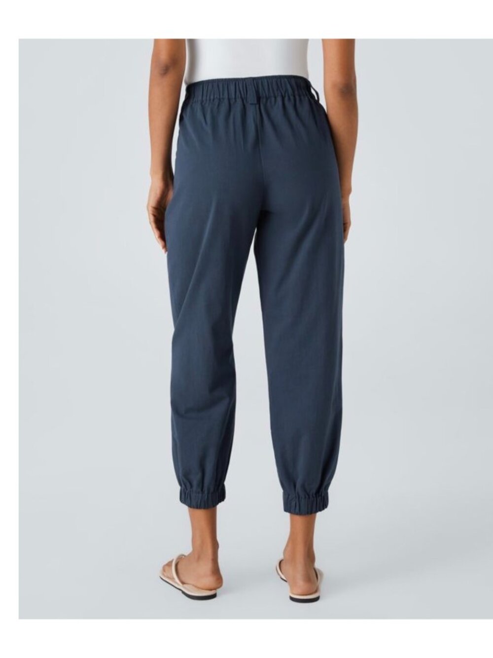 Halara XS Regular Navy Blue Cotton Elastic Waist Joggers